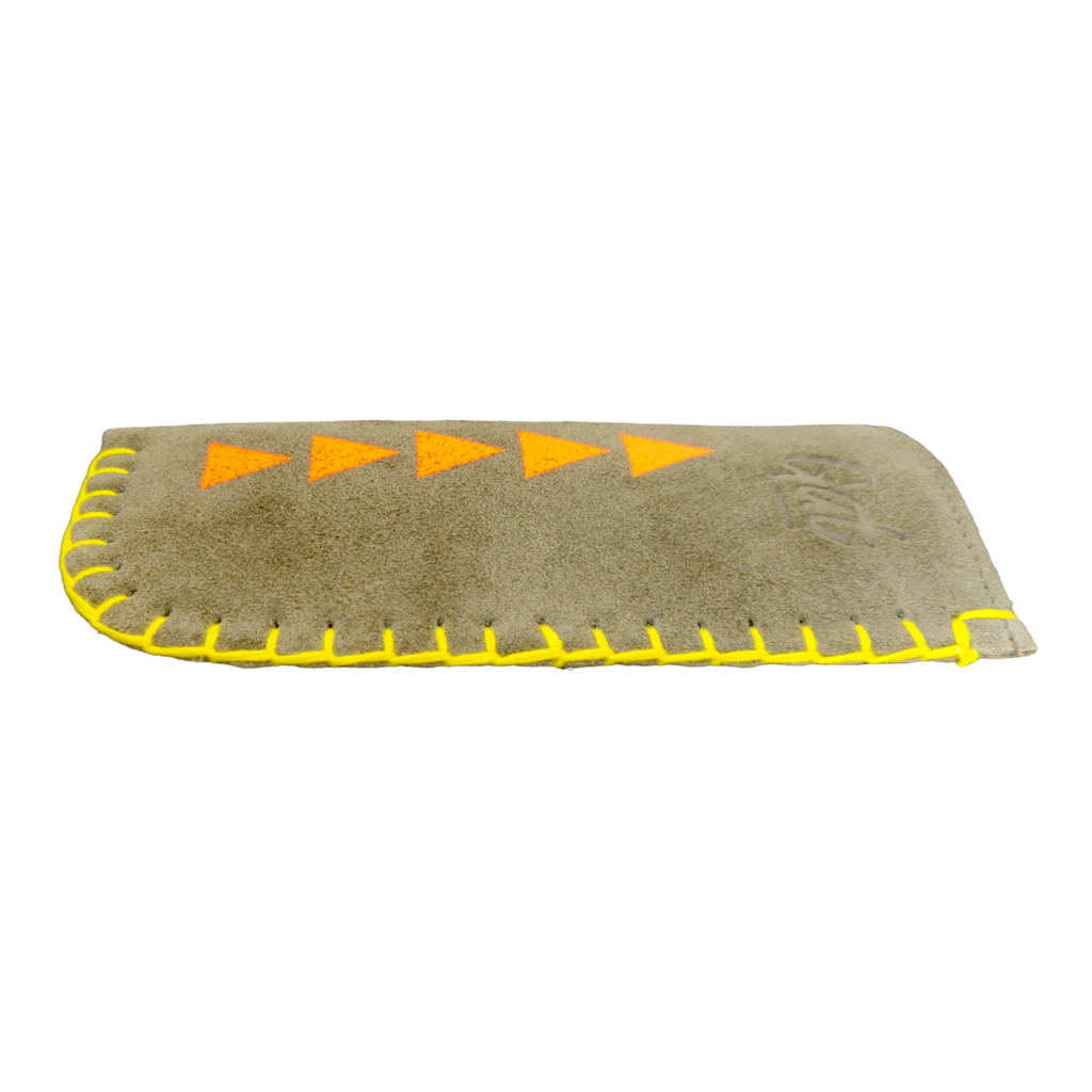 Olive Green Leather Sunglasses Cover