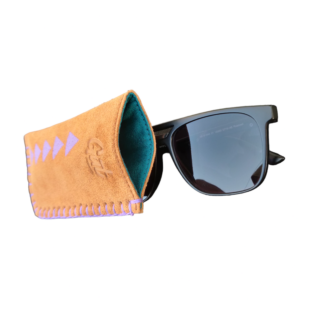 Brown Leather Sunglasses Cover